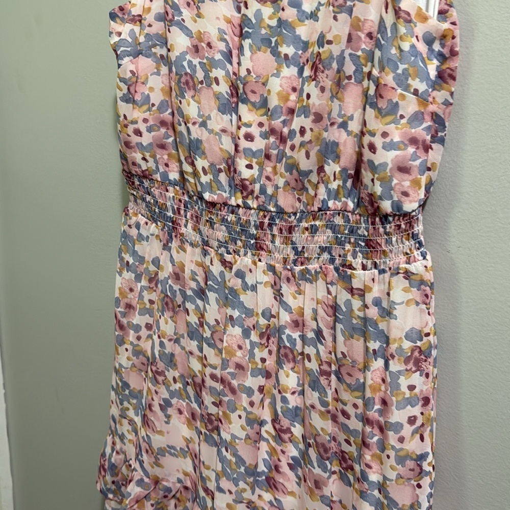 FSL Apparel floral print ruffled halter top maxi dress - Picture 6 of 8